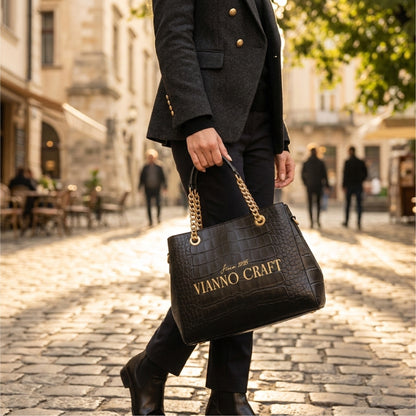 ViannoCraft™ Calm Noir Harmony Work Tote