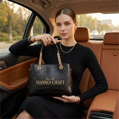 ViannoCraft™ Calm Noir Harmony Work Tote