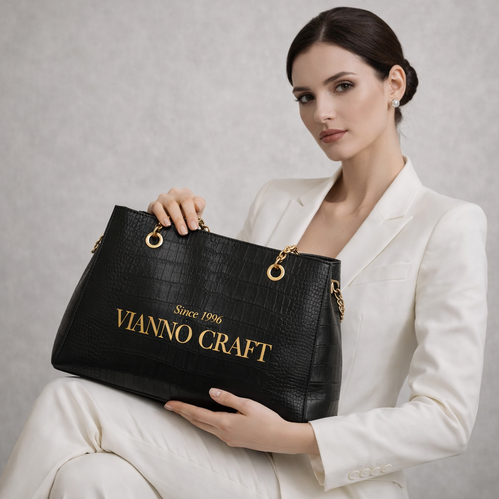 ViannoCraft™ Calm Noir Harmony Work Tote