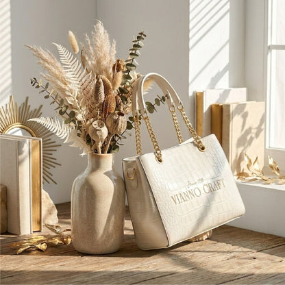 ViannoCraft™ Calm Pearl Muse Work Tote