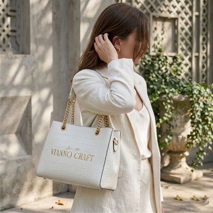 ViannoCraft™ Calm Pearl Muse Work Tote