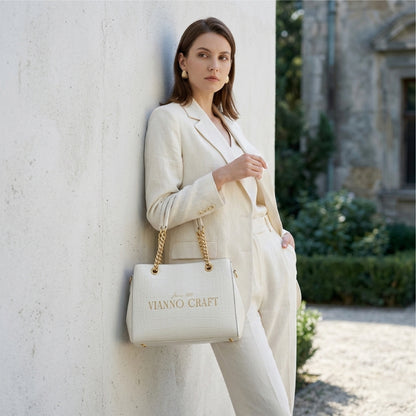 ViannoCraft™ Calm Pearl Muse Work Tote