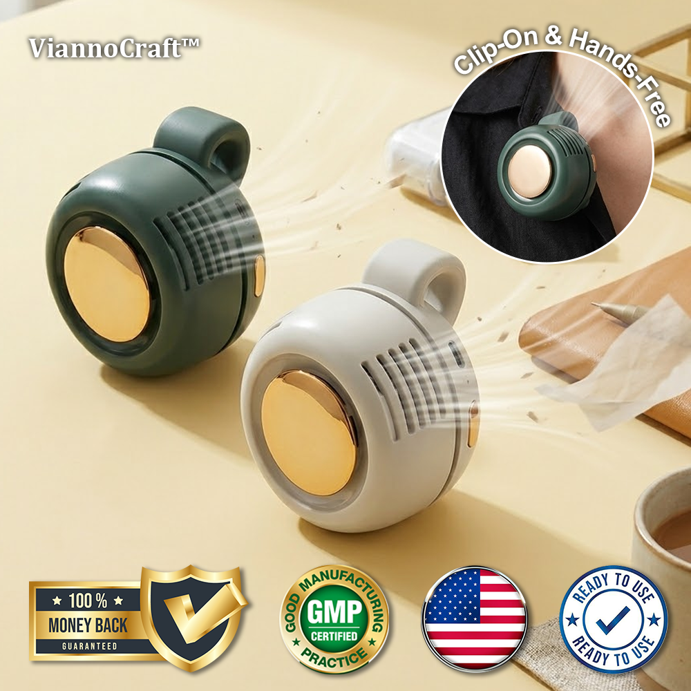 ViannoCraft™ GoCool Clip-On Bladeless Mini Fan