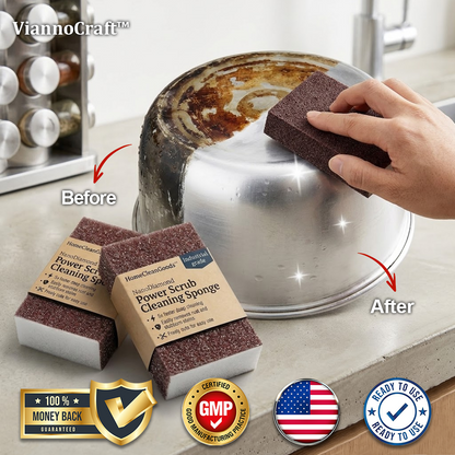 ViannoCraft™ NanoDiamond Power Scrub Cleaning Sponge