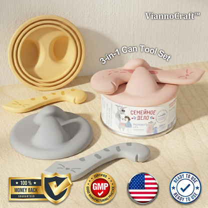 ViannoCraft™ PetServe 3-in-1 Can Tool Set