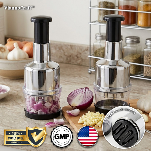 ViannoCraft™ QuickChop Press Chopper