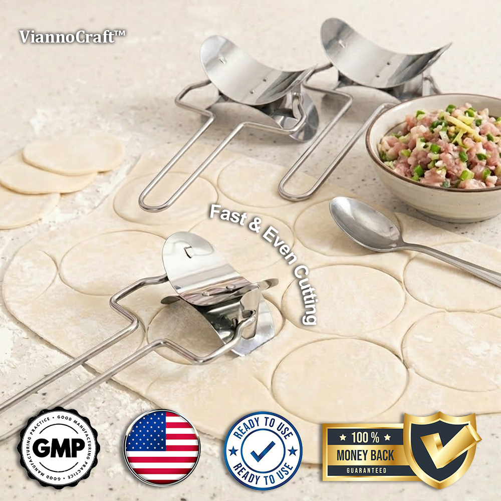 ViannoCraft™ RollCut Stainless Pastry Cutter