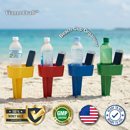 ViannoCraft™ SandHold Beach Cup Organizer