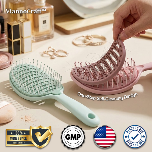 ViannoCraft™ SilkClean Detangle Quick-Dry Hair Brush