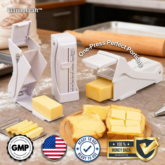 ViannoCraft™ SmartSlice Adjustable Butter Cutter Box