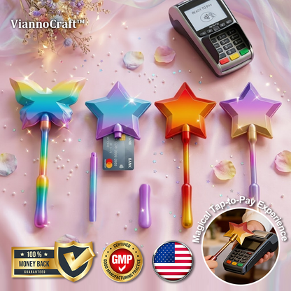 ViannoCraft™ SparklePay Magic Tap Card Wand