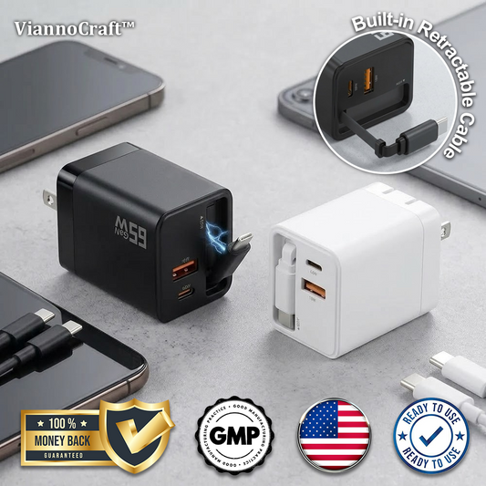ViannoCraft™ TurboCharge 65W GaN Power Charger